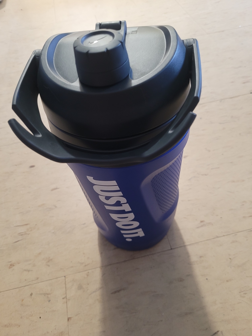 Nike Blue and Black 'Just Do It' Shaker Bottle